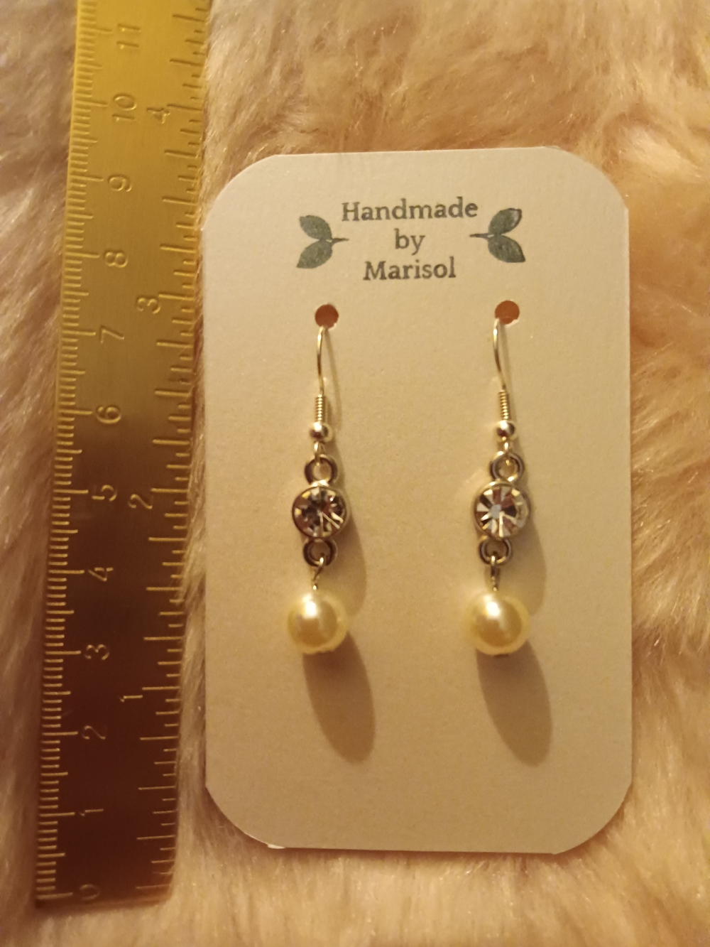 Silver Pearl Drop Earrings - Cream Pearls with Silver Accents